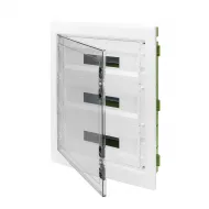 Tablou De Distributie - Perete Verde - Pentru Pereti Mobili Si Din Gips-Carton - Cu Panou Cu Usa Fumurie Si Cadru Extractibil - 54 (18X3) Module IP40 Gewiss GW40610PM Tablou De Distributie - Perete Verde - Pentru Pereti Mobili Si Din Gips-Carton - Cu Panou Cu Usa Fumurie Si Cadru Extractibil - 54 (18X3) Module IP40 Gewiss GW40610PM