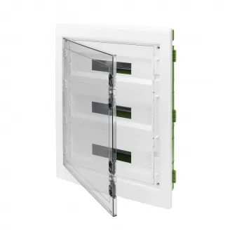 Tablou De Distributie - Perete Verde - Pentru Pereti Mobili Si Din Gips-Carton - Cu Panou Cu Usa Fumurie Si Cadru Extractibil - 54 (18X3) Module IP40 Gewiss GW40610PM Tablou De Distributie - Perete Verde - Pentru Pereti Mobili Si Din Gips-Carton - Cu Panou Cu Usa Fumurie Si Cadru Extractibil - 54 (18X3) Module IP40 Gewiss GW40610PM
