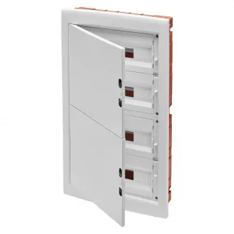 Tablou De Distributie - Panou Cu Fereastra Si Cadru Extractibil - Usa Alb Opac - Regleta De Borne N 4X[(3X16)+(17X10)] E 4X[(3X16)+(17X10)] - 72 Module (18X4) IP40 Gewiss GW40891BQ
