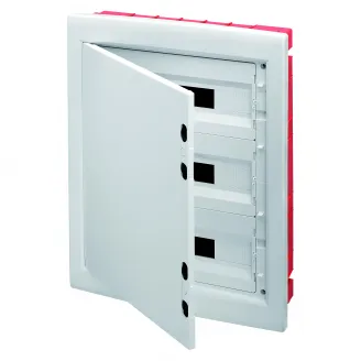 Tablou De Distributie - Panou Cu Fereastra Si Cadru Extractibil - Usa Alb Opac - Regleta De Borne N 3X[(3X16)+(17X10)] E 3X[(3X16)+(17X10)] - 54 Module (18X3) IP40 Gewiss GW40890BT