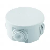 Cutie De Jonctiune Doza Cu Capac Simplu IP44 Dimensiuni Interne Ø 65X35 Pereti Cu Presetupe Gwt 960º Gri Ral 7035 Gewiss GW44051