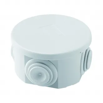 Cutie De Jonctiune Doza Cu Capac Simplu IP44 Dimensiuni Interne Ø 65X35 Pereti Cu Presetupe Gwt 960º Gri Ral 7035 Gewiss GW44051