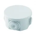 Cutie De Jonctiune Doza Cu Capac Simplu IP44 Dimensiuni Interne Ø 80X40 Pereti Cu Presetupe Gwt 960ºc Gri Ral 7035 Gewiss GW44052