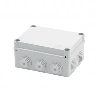 Cutie De Jonctiune Doza Cu Capac De Fixare Rapida IP55 Dimensiuni Interne 150X110X70 Pereti Cu Presetupe Gwt 960ºc Gri Ral 7035 Gewiss GW44056