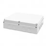 Cutie De Jonctiune Doza Cu Capac Simplu Insurubat IP55 Dimensiuni Interne 460X380X120 Pereti Cu Presetupe Gwt 960ºc Gri Ral 7035 Gewiss GW44061