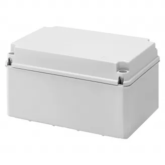 Cutie De Jonctiune Doza Cu Capac Inferior De Mare Capacitate Si Capac Cu Filet Simplu IP56 Dimensiuni Interne 300X220X170 Pereti Netezi Gri Ral 7035 Gewiss GW44119 Cutie De Jonctiune Doza Cu Capac Inferior De Mare Capacitate Si Capac Cu Filet Simplu IP56 Dimensiuni Interne 300X220X170 Pereti Netezi Gri Ral 7035 Gewiss GW44119