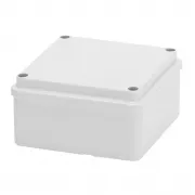 Cutie De Jonctiune Doza Cu Capac Cu Filet Simplu IP56 Dimensiuni Interne 100X100X50 Pereti Netezi Gri Ral 7035 Gewiss GW44204