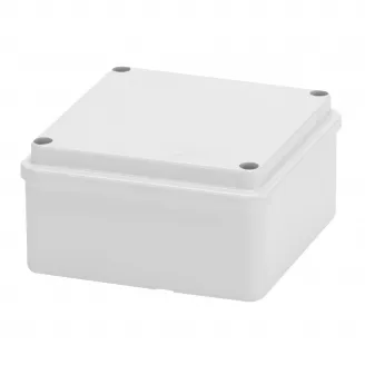 Cutie De Jonctiune Doza Cu Capac Cu Filet Simplu IP56 Dimensiuni Interne 100X100X50 Pereti Netezi Gri Ral 7035 Gewiss GW44204