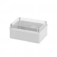 Cutie Pentru Jonctiuni Si Pentru EchIPamente Electrice Si Electronice Cu Capac Simplu Transparent IP56 Dimensiuni Interne 150X110 X70 Cu Pereti Netezi Gewiss GW44426