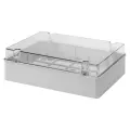 Cutie Pentru Jonctiuni Si Pentru EchIPamente Electrice Si Electronice Cu Capac Simplu Transparent IP56 Dimensiuni Interne 380X300X120 Cu Pereti Netezi Gewiss GW44430