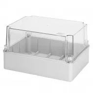Cutie Pentru Jonctiuni Si Pentru EchIPamente Electrice Si Electronice Cu Capac Transparent Adanc IP56 Dimensiuni Interne 150X110 X140 Cu Pereti Netezi Gewiss GW44436