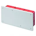 Cutie De Jonctiune Doza Si Conexiune Pentru Pereti Din Caramida Cu Sina Din Dimensiuni 294X152X75 Capac Alb Ral9016 Gewiss GW48007