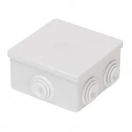 Cutie De Jonctiune Doza Cu Capac Simplu IP44 Dimensiuni Interne 80X80X40 Pereti Cu Presetupe Gwt 960ºc Gri Ral 7035 Gewiss GW44053