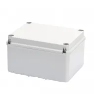 Cutie De Jonctiune Doza Cu Capac Inferior De Mare Capacitate Si Capac Cu Filet Simplu IP56 Dimensiuni Interne 240X190X130 Pereti Netezi Gri Ral 7035 Gewiss GW44118