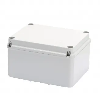 Cutie De Jonctiune Doza Cu Capac Inferior De Mare Capacitate Si Capac Cu Filet Simplu IP56 Dimensiuni Interne 240X190X130 Pereti Netezi Gri Ral 7035 Gewiss GW44118 Cutie De Jonctiune Doza Cu Capac Inferior De Mare Capacitate Si Capac Cu Filet Simplu IP56 Dimensiuni Interne 240X190X130 Pereti Netezi Gri Ral 7035 Gewiss GW44118