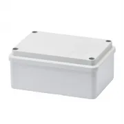 Cutie De Jonctiune Doza Cu Capac Cu Filet Simplu IP56 Dimensiuni Interne 120X80X50 Pereti Netezi Gri Ral 7035 Gewiss GW44205