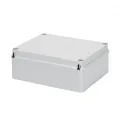 Cutie De Jonctiune Doza Cu Capac Cu Filet Simplu IP56 Dimensiuni Interne 190X140X70 Pereti Netezi Gri Ral 7035 Gewiss GW44207