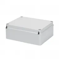 Cutie De Jonctiune Doza Cu Capac Simplu Insurubat IP56 Dimensiuni Interne 190X140X70 Pereti Netezi Gwt960°C Csa Gri Ral 7035 Gewiss GW44277C