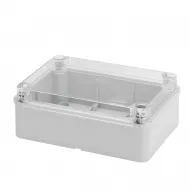 Cutie Pentru Jonctiuni Si Pentru EchIPamente Electrice Si Electronice Cu Capac Simplu Transparent IP56 Dimensiuni Interne 190X140X70 Cu Pereti Netezi Gewiss GW44427
