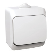 Intrerupator, 16A, IP44, Alb, Schneider, Cedar, Plus, WDE000510