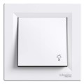 Intrerupator, Cu, Revenire, Cu, Simbol, Lumina, 10A, Alb, Fara, Surub, Schneider, Asfora, EPH0900121 Intrerupator, Cu, Revenire, Cu, Simbol, Lumina, 10A, Alb, Fara, Surub, Schneider, Asfora, EPH0900121