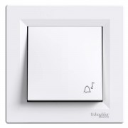 Intrerupator, Cu, Revenire, Cu, Simbol, Sonerie, 10A, Alb, Schneider, Asfora, EPH0800121 Intrerupator, Cu, Revenire, Cu, Simbol, Sonerie, 10A, Alb, Schneider, Asfora, EPH0800121