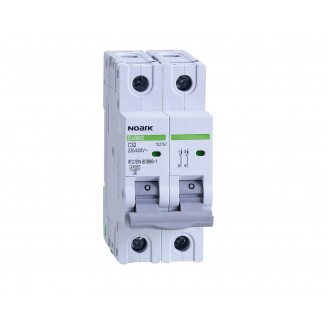 Intrerupator automat Siguranta 2P 20A 4,5KA caracteristica C Noark Ex9BS 102155 Intrerupator automat Siguranta 2P 20A 4,5KA caracteristica C Noark Ex9BS 102155