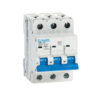 Siguranta electrica automata Elmark C103L 10A 3P Curba C 41303,