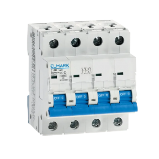 Siguranta electrica automata Elmark C104L 6A 4P Curba B 41401B,