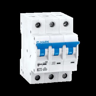 Siguranta electrica automata Elmark NEW MCB C63N 40A 3P 6kA Curba B 41740C