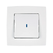 Intrerupator, cap, scara, Alb, Elmark, City, cu, LED, Elmark, City, 190021L
