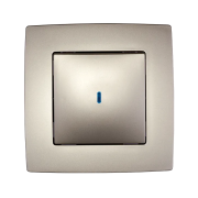 Intrerupator, cap, scara, Sampanie, cu, LED, Elmark, City, 190022L