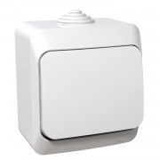 Intrerupator, cu, revenire, 16A, IP44, Alb, Schneider, Cedar, Plus, WDE000511