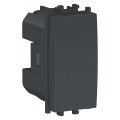 Intrerupator, cu, revenire, 1M, negru, Schneider, Easy, Styl, LMR0120003