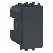 Intrerupator, cu, revenire, 1M, negru, Schneider, Easy, Styl, LMR0120003