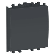 Intrerupator, cu, revenire, 2M, negru, Schneider, Easy, Styl, LMR0220003