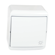 Intrerupator, cu, revenire, Alb, IP20, Elmark, Electrix, 19221306