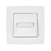 Intrerupator, cu, revenire, Alb, metalizat, cu, LED, Elmark, City, 190171