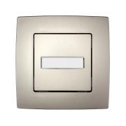 Intrerupator, cu, revenire, Sampanie, metalizat, cu, LED, Elmark, City, 190748