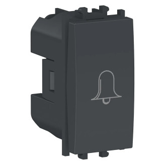 Intrerupator, cu, revenire, Schneider, Easy, Styl,simbol, sonerie, 1M, negru, Schneider, Easy, Styl, LMR0130003