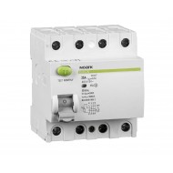 Intrerupator diferential curent rezidual 6kA 4P 40A 300mA tip AC Noark Ex9L-N 108340