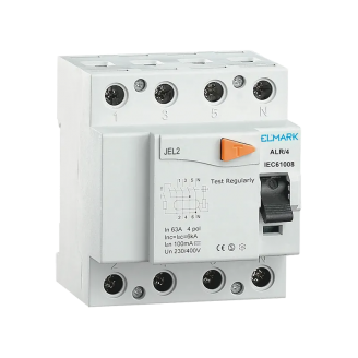 Intreruptor automat diferential Elmark JEL2 RCD TIP AC 4 5kA 4P 63A 30mA 40861,