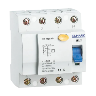 Intreruptor automat diferential Elmark JEL2 RCD TIP AC 4P 25A 300mA Sigma 40423S,