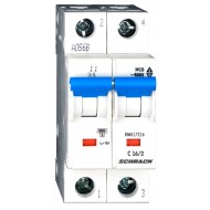 Intrerupator, Automat, Bipolar, 2P, Schrack, Curba, C, 16A, 6kA, Schrack, BM617216--