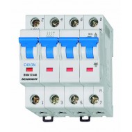 Intrerupator, Automat, Tetrapolar, 3P+N, Schrack, Curba, C, 40A, 4.5kA, Schrack, BM417840--