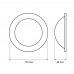 Spot, LED, Alb, Rotund, Incastrat, 20W, 1280 lm, 230V, Lumina calda, 2700-3000K, 170 mm, IP20, Ultralux, ILDR2027 - imaginea produsului ILDR2027 din categoria Spoturi