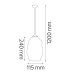 Pendul, Model Meteor, Negru, 1 X E27, 230V, IP20, Abajur, Sticla, Horoz, 0PDN-021-014-0002-020 - imaginea produsului 0PDN-021-014-0002-020 din categoria Pendule