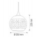 Pendul, Model Radian, Crom, 1 X E27, 230V, IP20, Abajur, Sticla, Horoz, 0PDN-021-007-0001-010 - imaginea produsului 0PDN-021-007-0001-010 din categoria Pendule