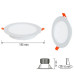 Spot, LED, Alexa-20, Alb, Rotund, Incastrat, 20W, 1500 lm, 230V, Lumina calda, 2700-3000K, 145 mm, IP20, Horoz, 0LDO-016-048-0020-020 - imaginea produsului 0LDO-016-048-0020-020 din categoria Spoturi