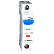 Intrerupator, Automat, MCB, Monopolar, 1P, Curba, D, 40A, 40°C, 10kA, Schrack, BM019140ME